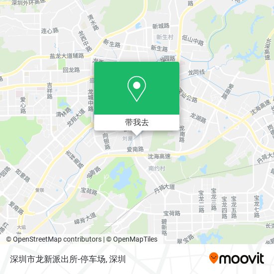 深圳市龙新派出所-停车场地图
