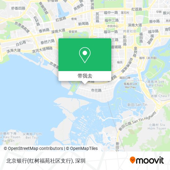 北京银行(红树福苑社区支行)地图