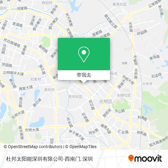 杜邦太阳能深圳有限公司-西南门地图