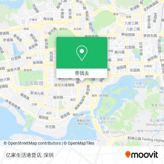 亿家生活港货店地图
