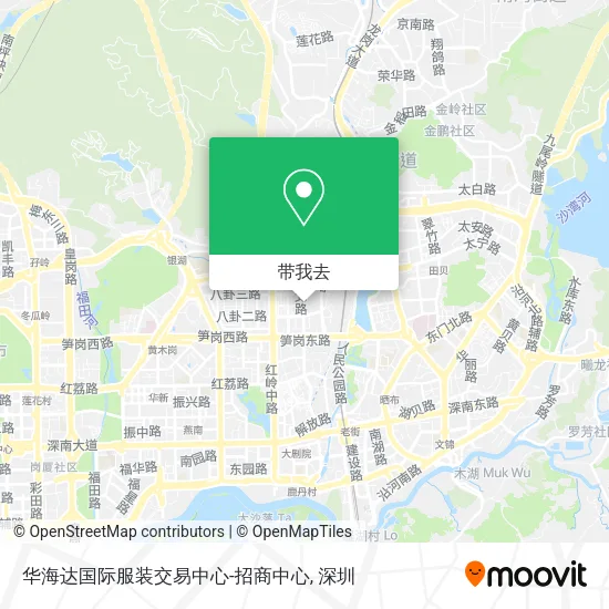 华海达国际服装交易中心-招商中心地图