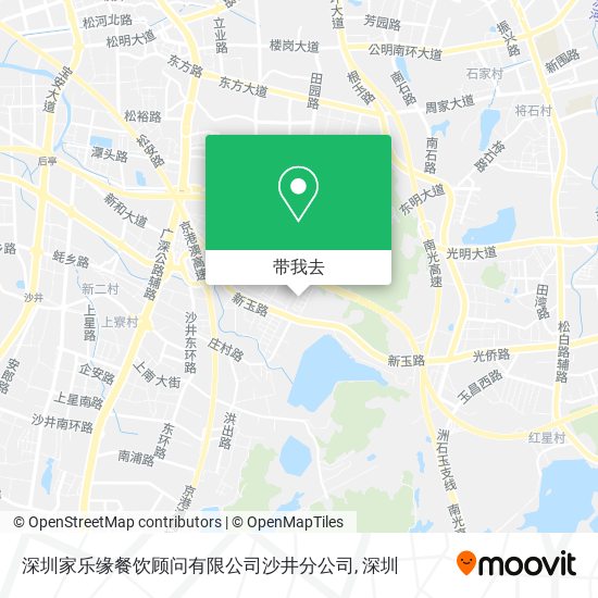 深圳家乐缘餐饮顾问有限公司沙井分公司地图