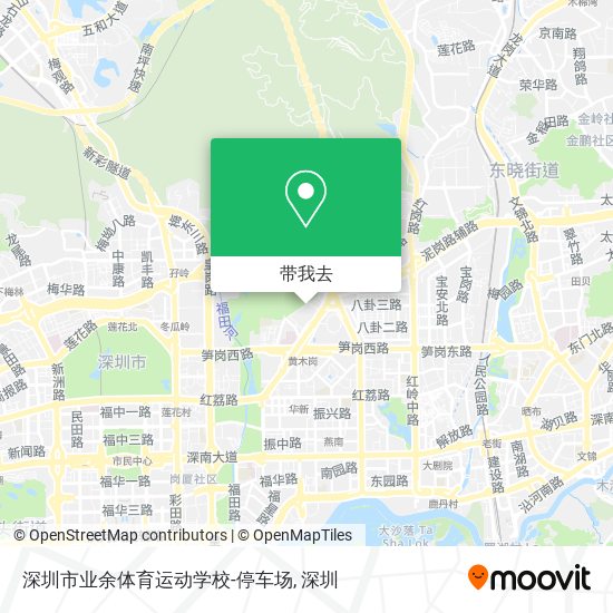 深圳市业余体育运动学校-停车场地图