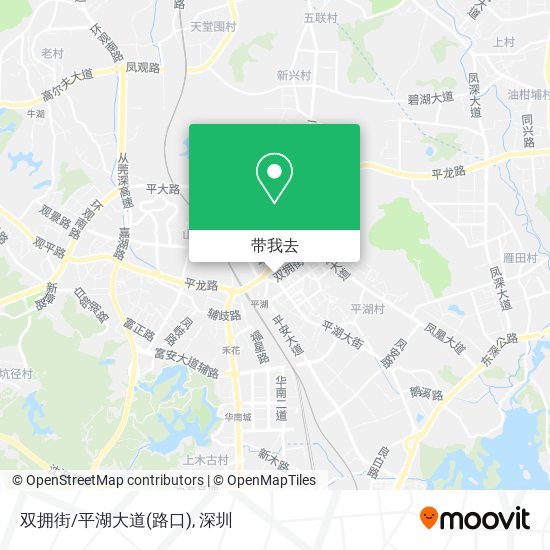 双拥街/平湖大道(路口)地图