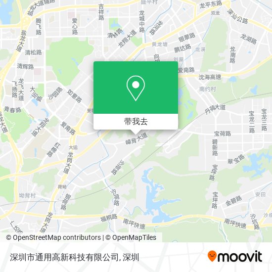 深圳市通用高新科技有限公司地图