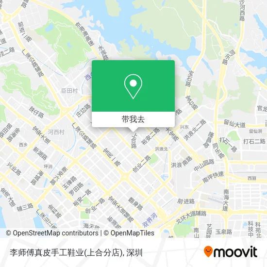 李师傅真皮手工鞋业(上合分店)地图