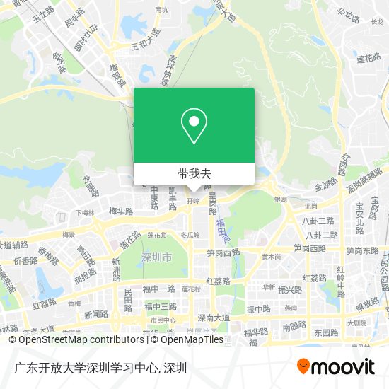 广东开放大学深圳学习中心地图