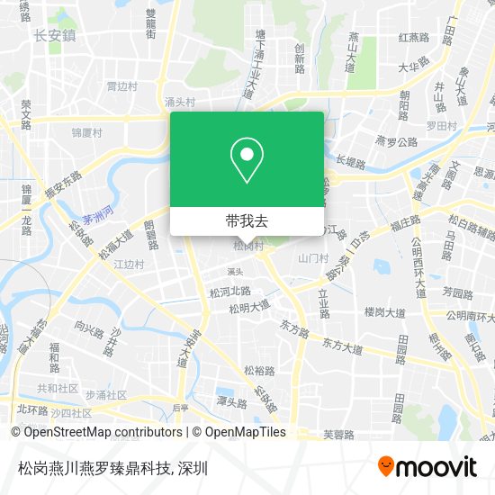 松岗燕川燕罗臻鼎科技地图