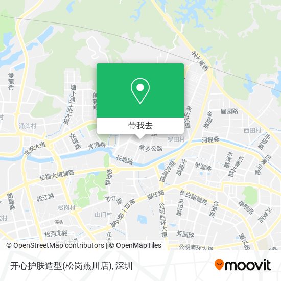 开心护肤造型(松岗燕川店)地图