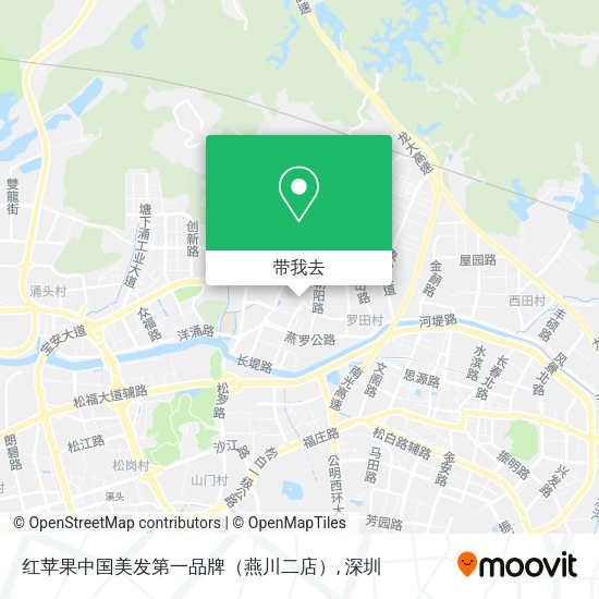 红苹果中国美发第一品牌（燕川二店）地图