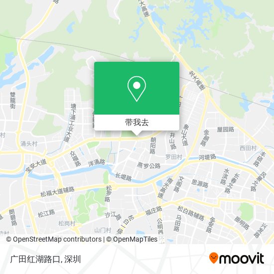 广田红湖路口地图