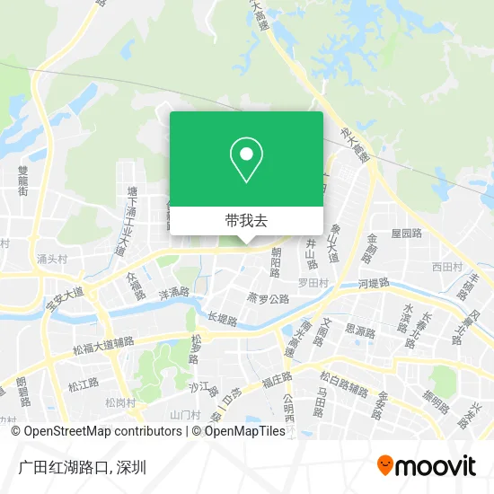 广田红湖路口地图