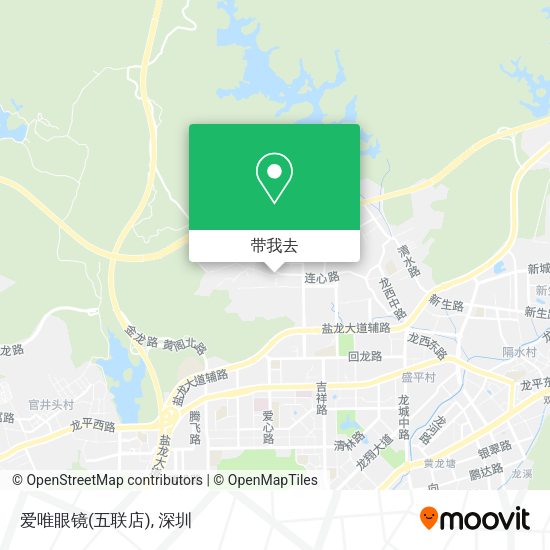 爱唯眼镜(五联店)地图