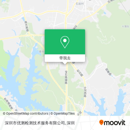 深圳市优测检测技术服务有限公司地图