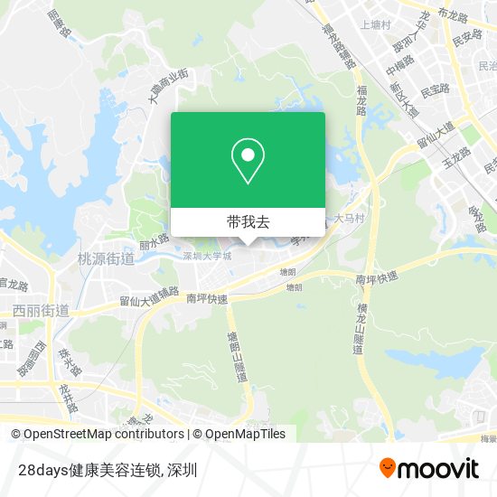 28days健康美容连锁地图