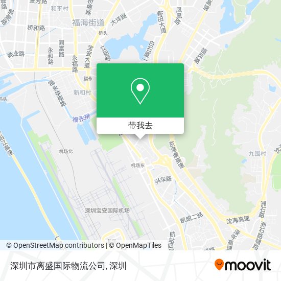 深圳市离盛国际物流公司地图