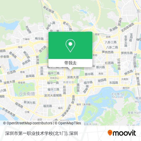 深圳市第一职业技术学校(北1门)地图