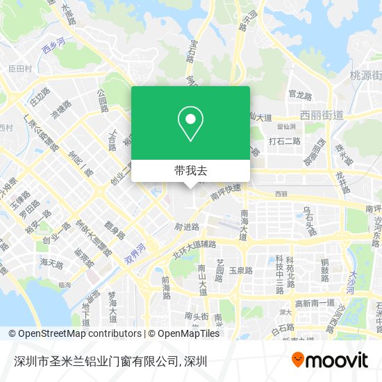 深圳市圣米兰铝业门窗有限公司地图