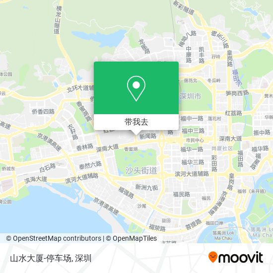 山水大厦-停车场地图