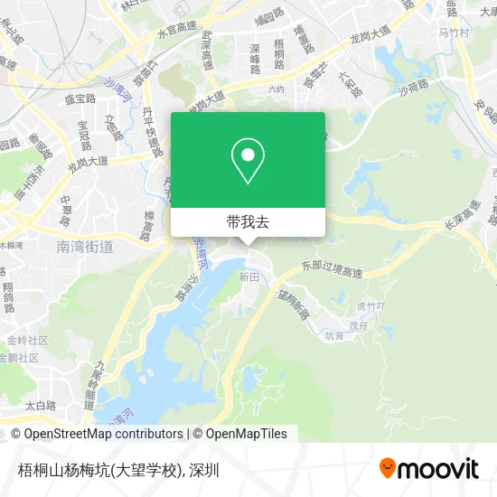 梧桐山杨梅坑(大望学校)地图