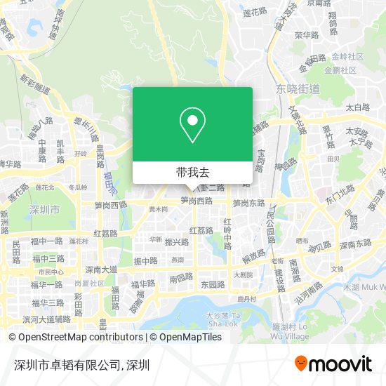 深圳市卓韬有限公司地图