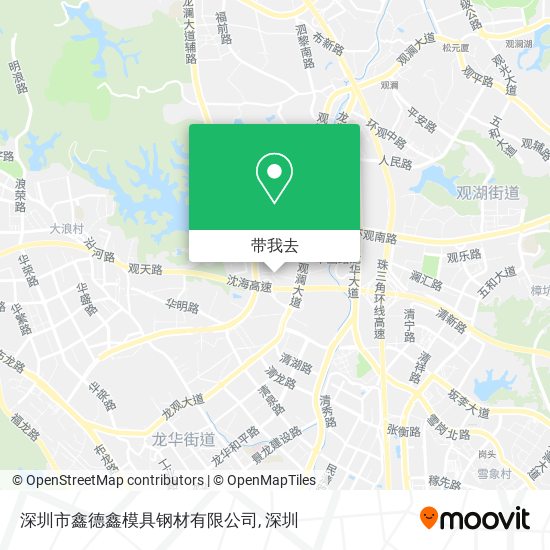 深圳市鑫德鑫模具钢材有限公司地图