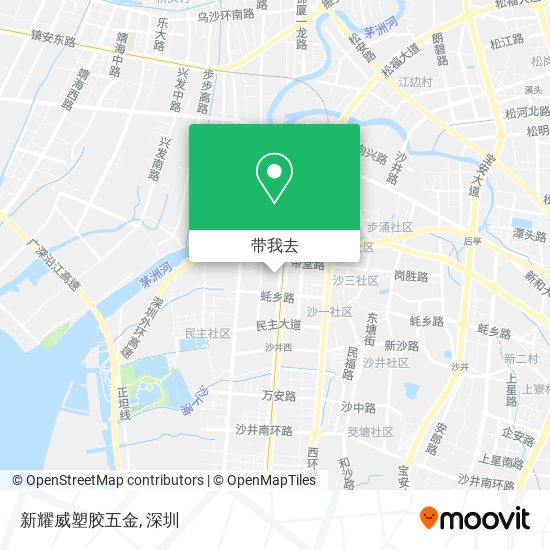 新耀威塑胶五金地图