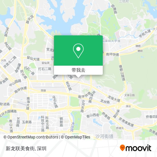 新龙联美食街地图