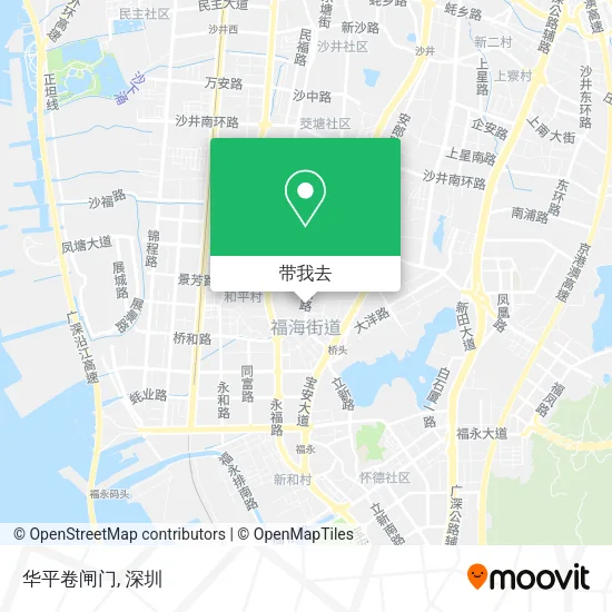 华平卷闸门地图