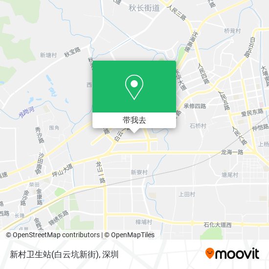 新村卫生站(白云坑新街)地图
