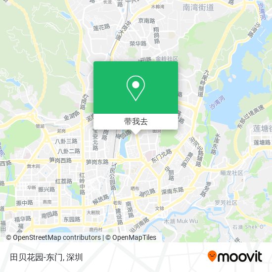 田贝花园-东门地图