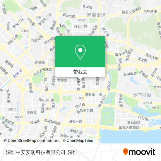 深圳中安安防科技有限公司地图