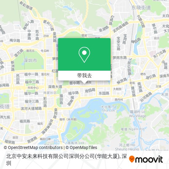 北京中安未来科技有限公司深圳分公司(华能大厦)地图