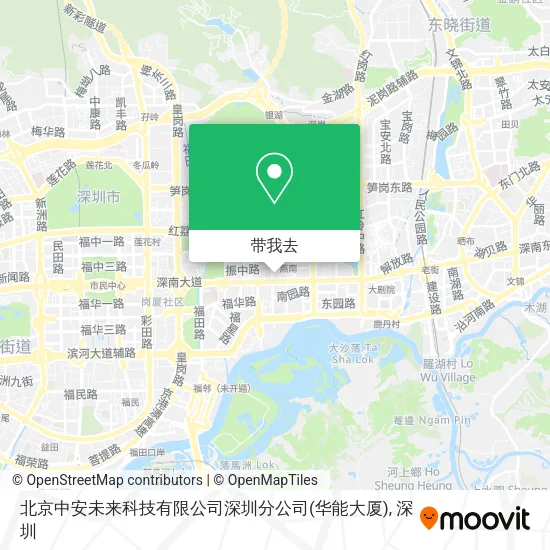 北京中安未来科技有限公司深圳分公司(华能大厦)地图