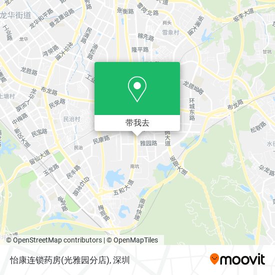怡康连锁药房(光雅园分店)地图