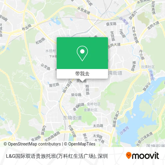 L&G国际双语贵族托班(万科红生活广场)地图