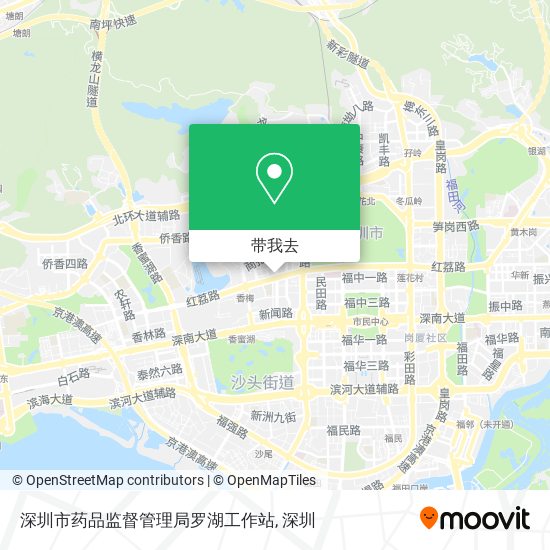 深圳市药品监督管理局罗湖工作站地图