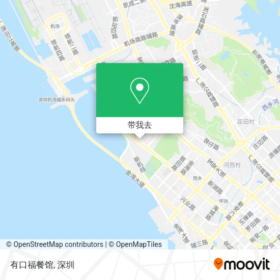 有口福餐馆地图