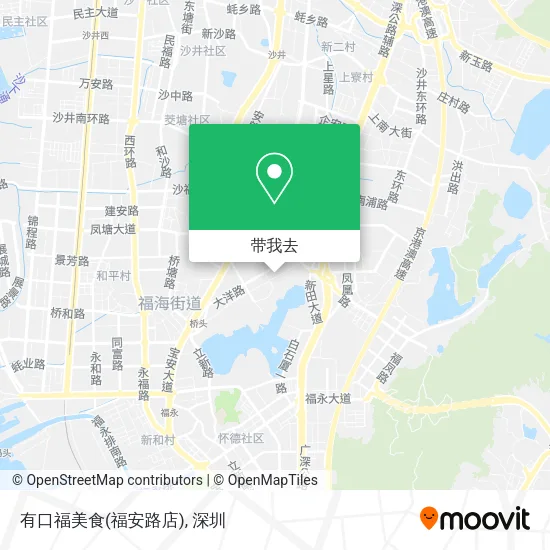 有口福美食(福安路店)地图