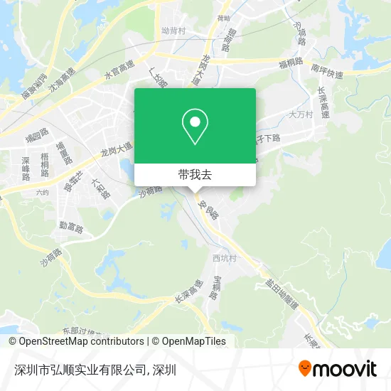 深圳市弘顺实业有限公司地图