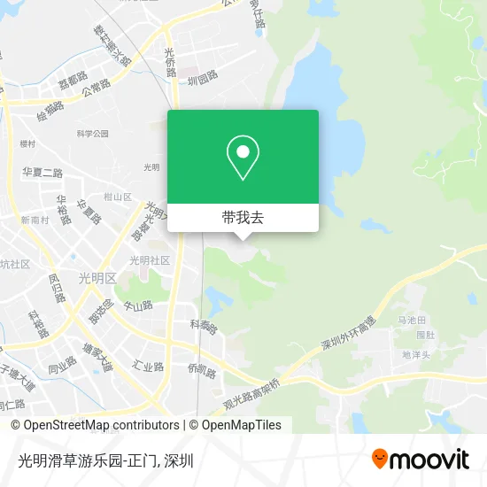 光明滑草游乐园-正门地图