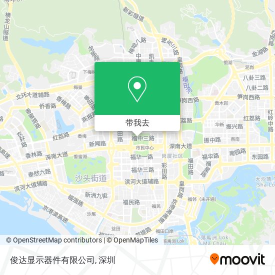 俊达显示器件有限公司地图