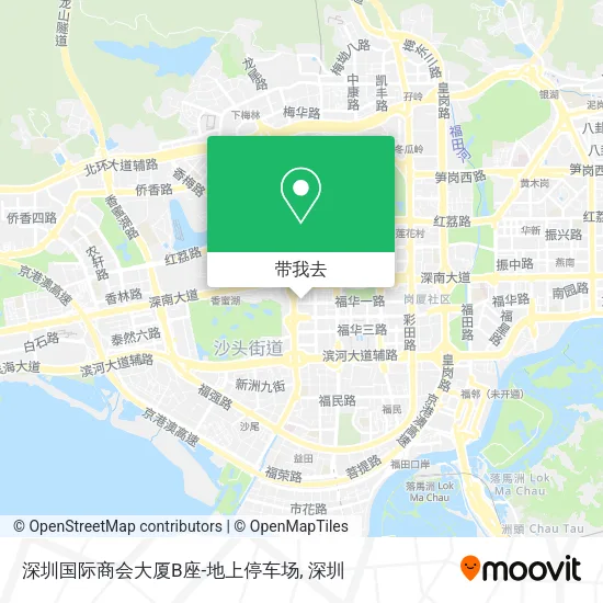 深圳国际商会大厦B座-地上停车场地图