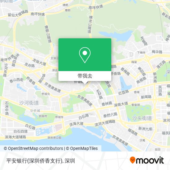 平安银行(深圳侨香支行)地图