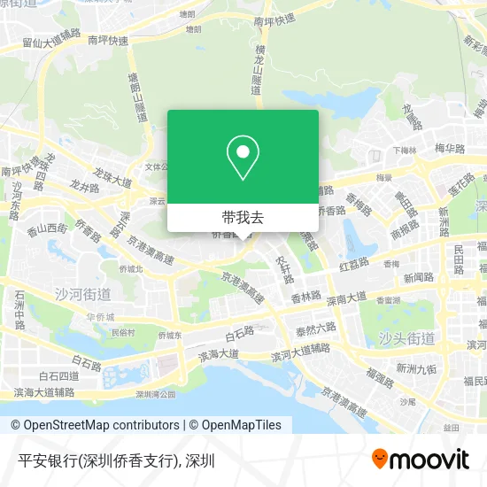平安银行(深圳侨香支行)地图