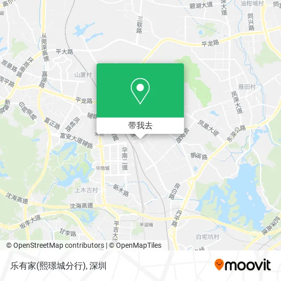 乐有家(熙璟城分行)地图