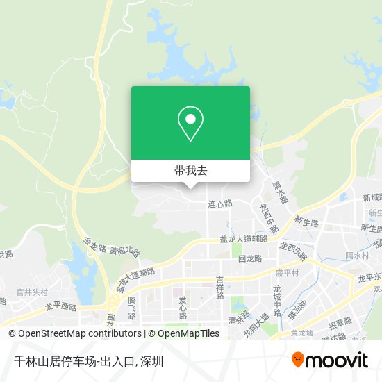 千林山居停车场-出入口地图