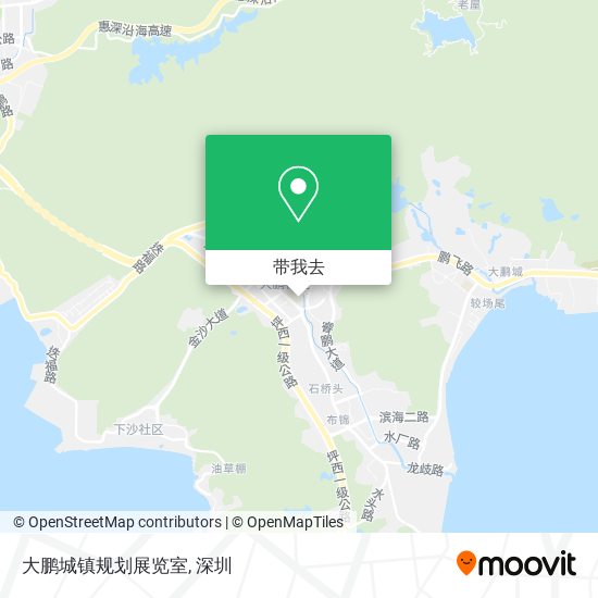 大鹏城镇规划展览室地图