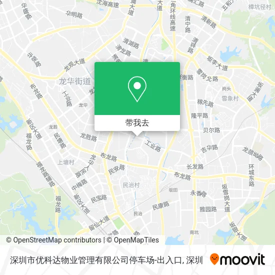 深圳市优科达物业管理有限公司停车场-出入口地图