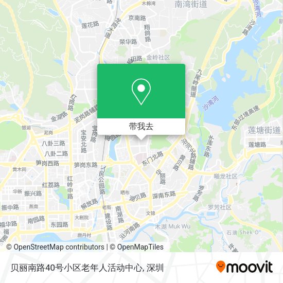 贝丽南路40号小区老年人活动中心地图